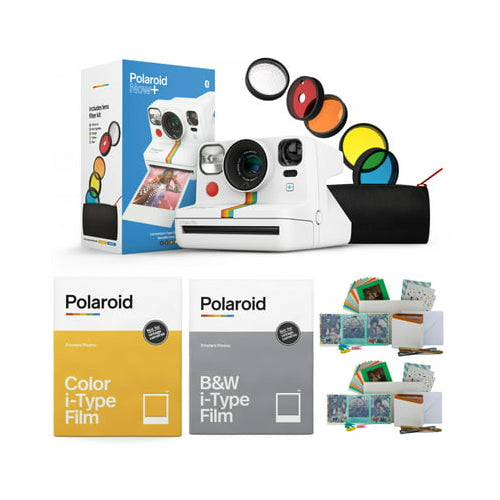Polaroid NOW+ Instant Film Camera Deluxe with Color Instant Film and B&W Film Bundle