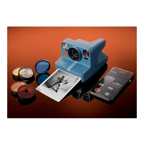 Polaroid NOW +  Instant Film Camera (Calm Blue - Grey Blue)
