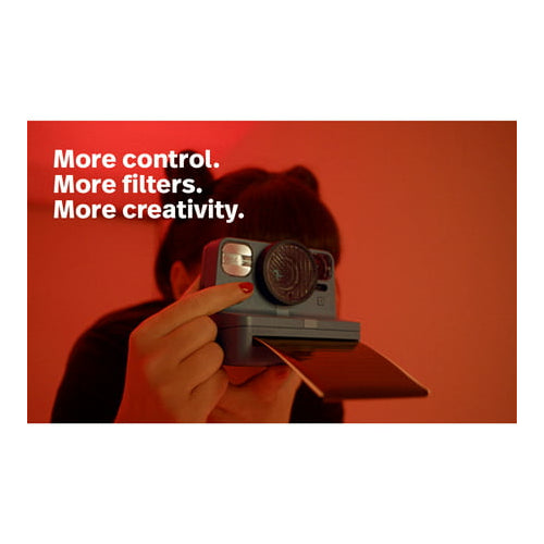 Polaroid NOW +  Instant Film Camera (Calm Blue - Grey Blue)