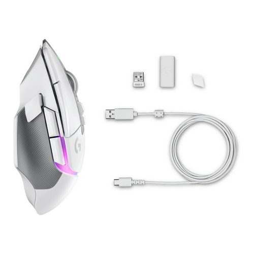 Logitech G502 X PLUS Wireless Gaming Mouse (White)