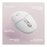 Logitech G705 Wireless Gaming Mouse with LIGHTSYNC RGB Lighting (White Mist)