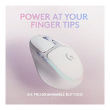 Logitech G705 Wireless Gaming Mouse with LIGHTSYNC RGB Lighting (White Mist)