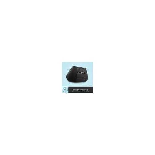 Logitech - Lift Vertical Wireless Ergonomic Mouse with 4 Buttons - Graphite