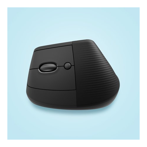 Logitech - Lift Left Vertical Wireless Ergonomic Left-Handed Mouse - Graphite