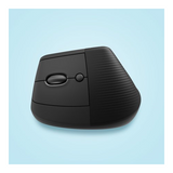 Logitech - Lift Left Vertical Wireless Ergonomic Left-Handed Mouse - Graphite