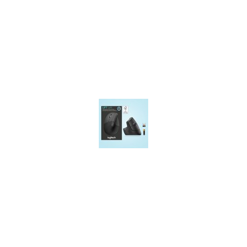Logitech - Lift Left Vertical Wireless Ergonomic Left-Handed Mouse - Graphite
