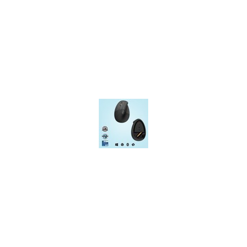 Logitech - Lift Left Vertical Wireless Ergonomic Left-Handed Mouse - Graphite