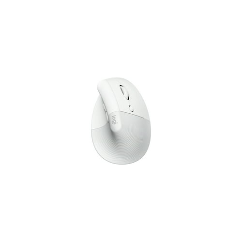Logitech - Lift Vertical Wireless Ergonomic Mouse with 4 Buttons - Pale Gray