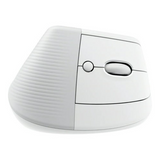 Logitech - Lift Vertical Wireless Ergonomic Mouse with 4 Buttons - Pale Gray