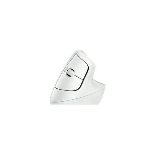 Logitech - Lift Vertical Wireless Ergonomic Mouse with 4 Buttons - Pale Gray