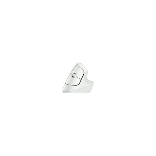 Logitech - Lift Vertical Wireless Ergonomic Mouse with 4 Buttons - Pale Gray