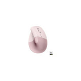 Logitech Lift Vertical Wireless Ergonomic Mouse with Customizable Buttons - Rose
