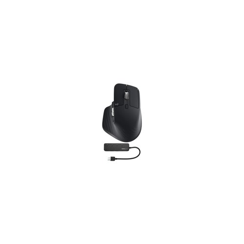 Logitech MX Master 3S Mouse (Black) and Knox Gear 4-Port USB 3.0 Hub