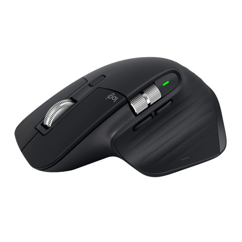 Logitech MX Master 3S Mouse (Black) and Knox Gear 4-Port USB 3.0 Hub
