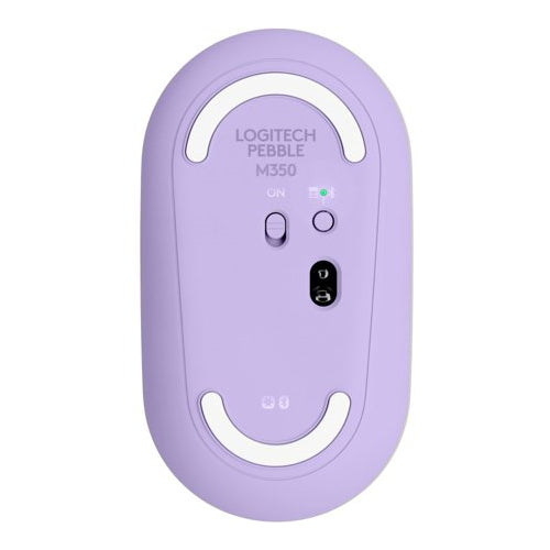 Logitech Pebble M350 Wireless Mouse (Lavender Lemonade)