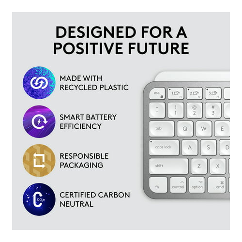 Logitech MX Keys Mini for Mac Minimalist Wireless Illuminated Keyboard
