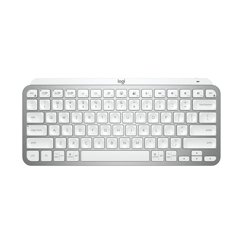 Logitech MX Keys Mini Minimalist Wireless Illuminated Keyboard (Pale Gray)