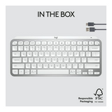 Logitech MX Keys Mini Minimalist Wireless Illuminated Keyboard (Pale Gray)