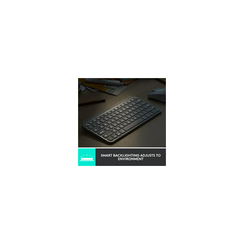 Logitech MX Keys Mini Minimalist Wireless Illuminated Keyboard (Pale Gray)