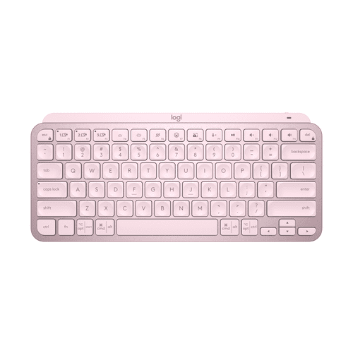 Logitech MX Keys Mini Minimalist Wireless Illuminated Keyboard (Rose)