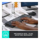 Logitech MX Mechanical Illuminated Wireless Keyboard - Linear (Graphite)