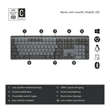 Logitech MX Mechanical Illuminated Wireless Keyboard - Linear (Graphite)