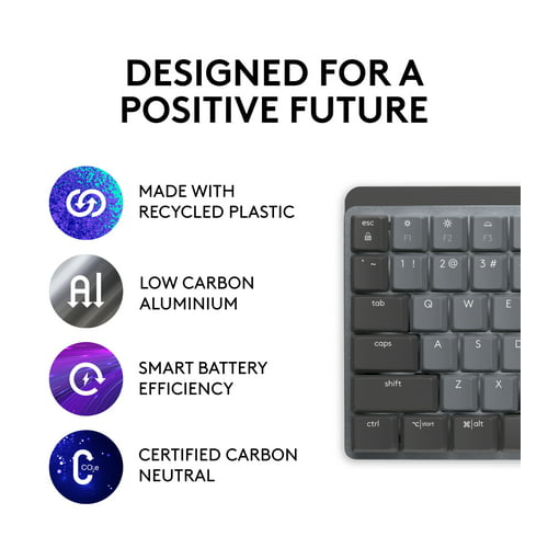 Logitech MX Mechanical Illuminated Wireless Keyboard - Linear (Graphite)