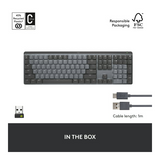 Logitech MX Mechanical Illuminated Wireless Keyboard - Linear (Graphite)