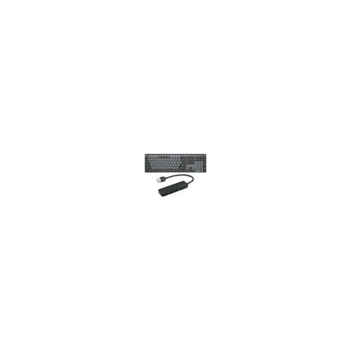 Logitech MX Mechanical Wireless Illuminated Keyboard (Clicky / Graphite) with 4-Port 3.0 USB Hub