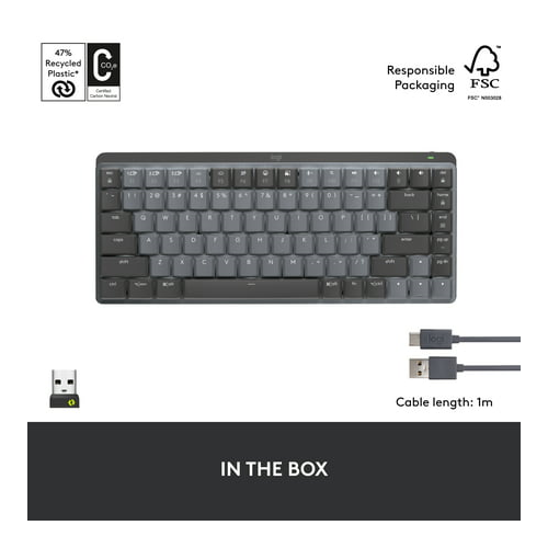 Logitech MX Mechanical Mini Tactile Keyboard - Graphite