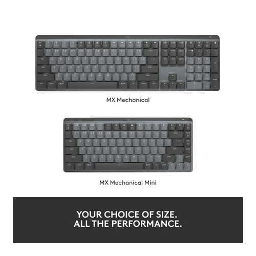 Logitech MX Mechanical Mini Tactile Keyboard - Graphite