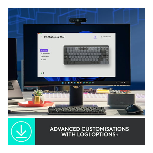 Logitech MX Mechanical Mini Tactile Keyboard - Graphite