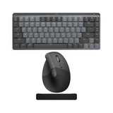 Logitech MX Keys Mechanical Mini Keyboard (Tactile) Bundle with Ergonomic Mouse