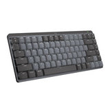 Logitech MX Mechanical Mini Tactile Keyboard (Graphite) with Wireless Mouse (Black) and Palm Rest
