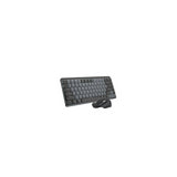 Logitech MX Mechanical Mini Tactile Keyboard (Graphite) with Wireless Mouse (Black) and Palm Rest