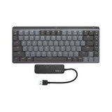 Logitech MX Mechanical Mini Clicky Keyboard (Graphite) with 3.0 USB Hub