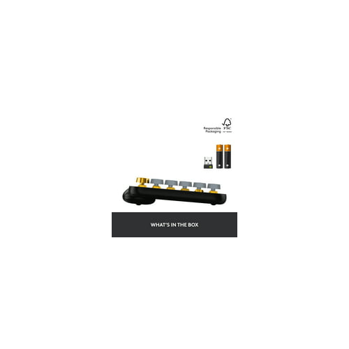 Logitech POP Keys Wireless Mechanical Keyboard with Emoji Keys - Blast Yellow