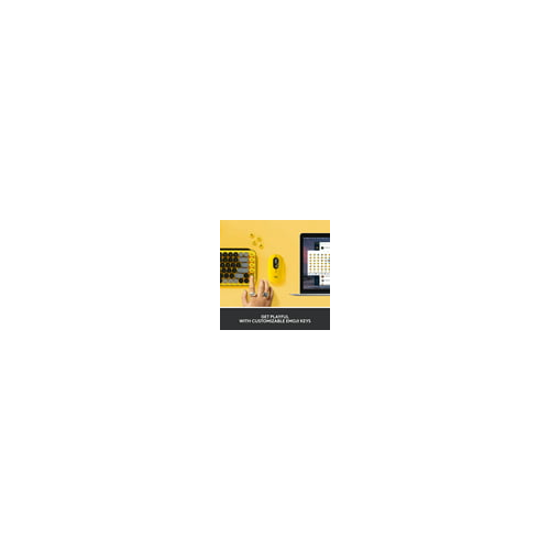 Logitech POP Keys Wireless Mechanical Keyboard with Emoji Keys - Blast Yellow