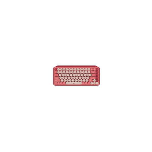 Logitech POP Keys Wireless Mechanical Keyboard with Emoji Keys Heartbreaker Rose