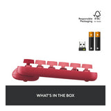 Logitech POP Keys Wireless Mechanical Keyboard with Emoji Keys Heartbreaker Rose