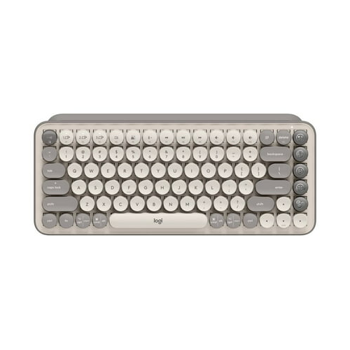 Logitech Pop Keys Wireless Mechanical Keyboard with Emoji Keys (Mist)