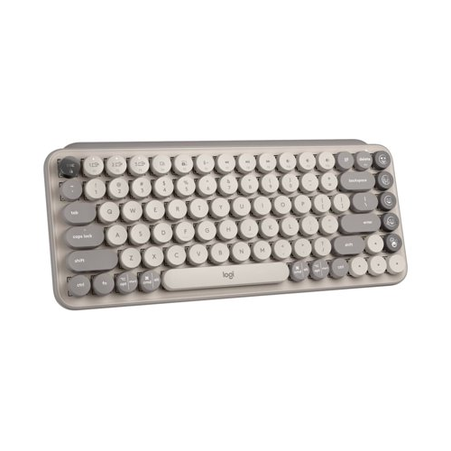 Logitech Pop Keys Wireless Mechanical Keyboard with Emoji Keys (Mist)