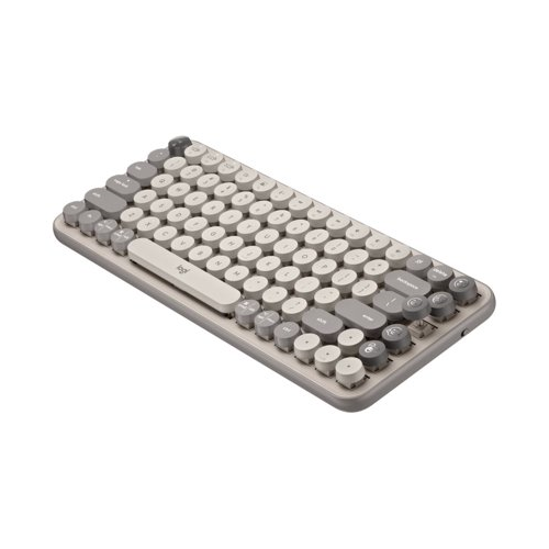 Logitech Pop Keys Wireless Mechanical Keyboard with Emoji Keys (Mist)