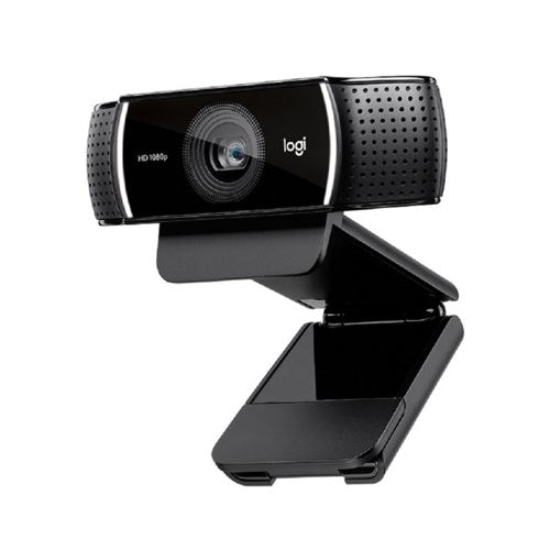 Logitech C922 Pro Stream Webcam 1080P Camera with USB Hub and Selfie Ring Light Bundle