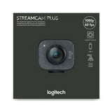 Logitech StreamCam Plus Webcam with Tripod (Graphite), USB Hub, and Ring Light