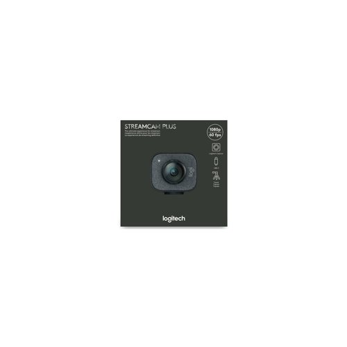 Logitech StreamCam Plus Webcam with Tripod (Graphite), USB Hub, and Ring Light
