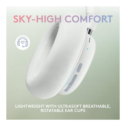 Logitech G735 Wireless Gaming Bluetooth Headset with Customizable LIGHTSYNC RGB (White Mist)