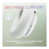 Logitech G735 Wireless Gaming Bluetooth Headset with Customizable LIGHTSYNC RGB (White Mist)