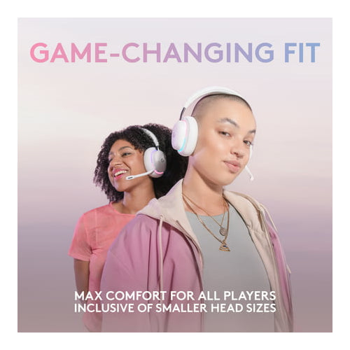 Logitech G735 Wireless Gaming Bluetooth Headset with Customizable LIGHTSYNC RGB (White Mist)