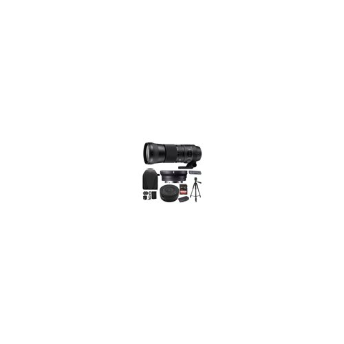 Sigma 150-600mm f/5-6.3 DG OS HSM Contemporary Lens for Canon EF with MC-11 Mount Converter Bundle